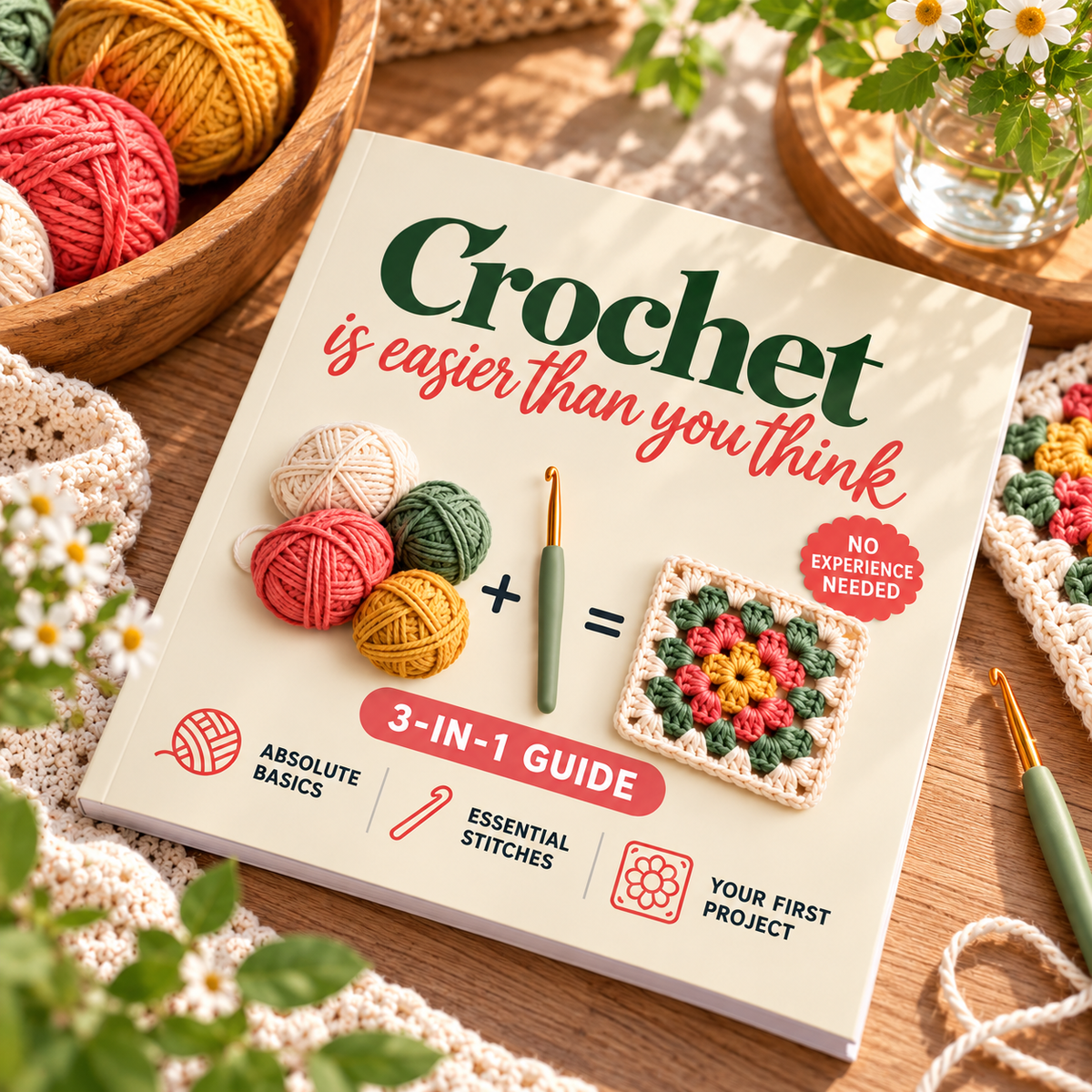 Crochet for Beginners Book, Easy Step-by-Step Crochet Guide