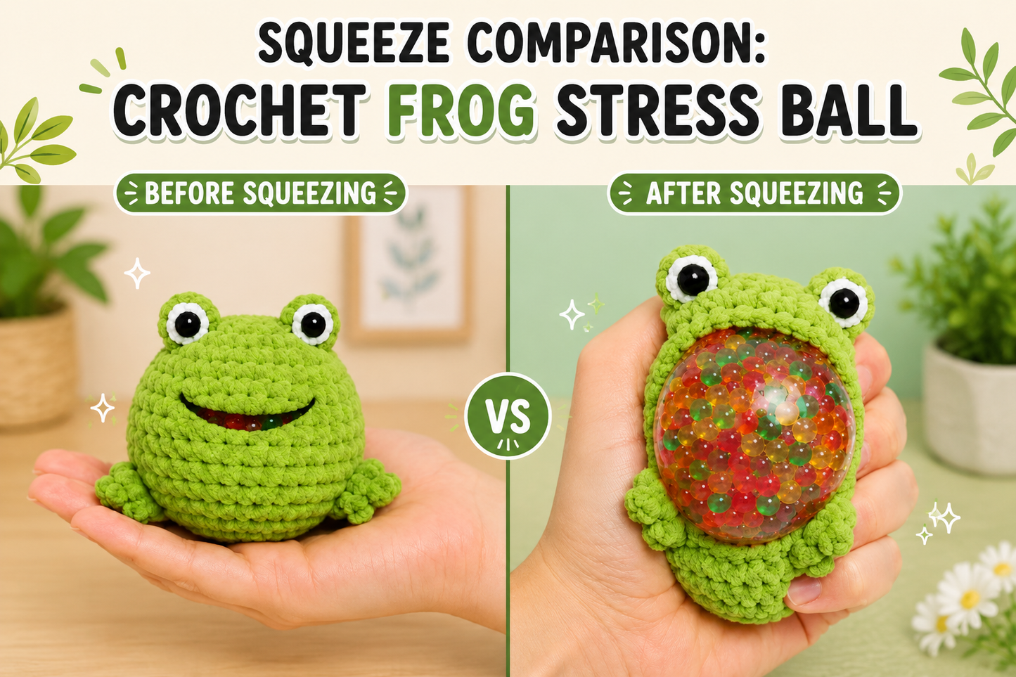 Golden Wool™ | Crochet Hacky Sack Animals | Handmade Squishy Stress Ball Collection | Amigurumi Fidget Toys | Cute Animal Sensory Gift | Kawaii Desk Buddies