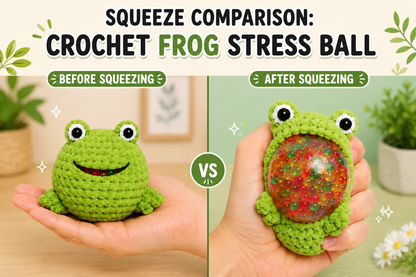 Golden Wool™ | Crochet Hacky Sack Animals | Handmade Squishy Stress Ball Collection | Amigurumi Fidget Toys | Cute Animal Sensory Gift | Kawaii Desk Buddies