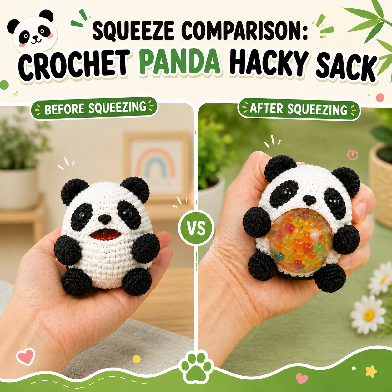 Golden Wool™ | Crochet Hacky Sack Animals | Handmade Squishy Stress Ball Collection | Amigurumi Fidget Toys | Cute Animal Sensory Gift | Kawaii Desk Buddies