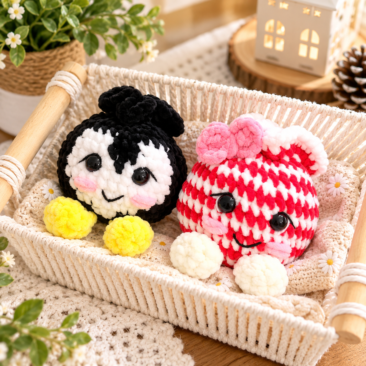 Christmas Crochet Add-On Pattern for Dimple the Dumpling – 5 Holiday Amigurumi PDF