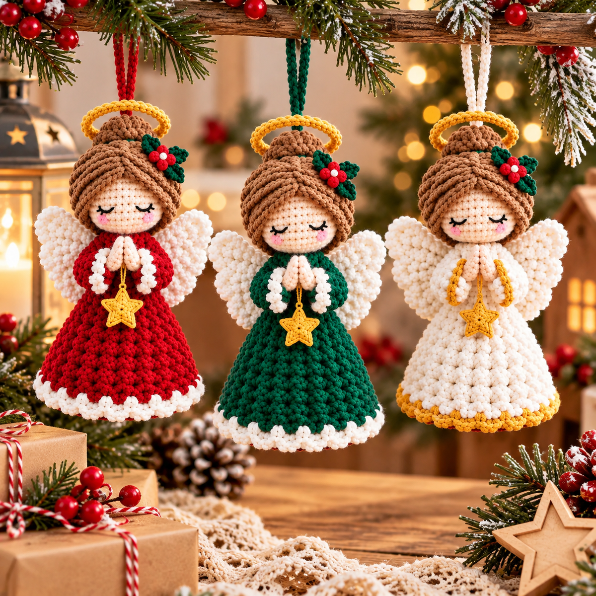 Crochet Christmas Angel Ornament Pattern – Mini Angel Amigurumi PDF