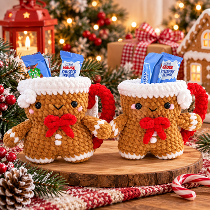 4 in 1 Christmas Crochet Mug Pattern Bundle – Santa, Gingerbread, Snowman & Boot PDF