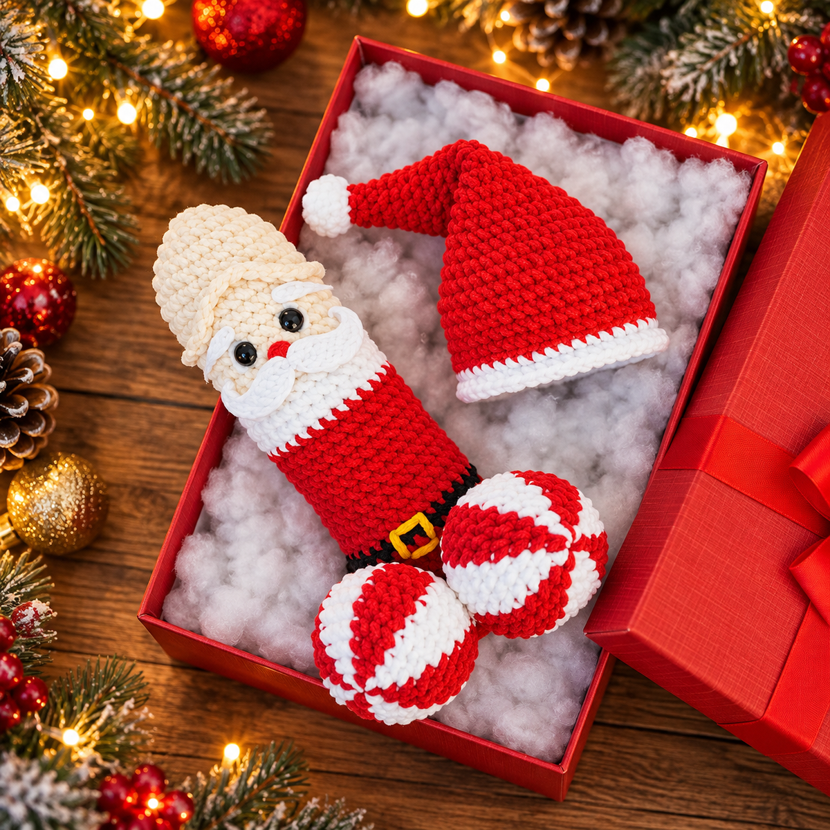 Christmas Crochet Pattern Bundle | Santa Elf Snowman Amigurumi | 3 in 1 Holiday Crochet PDF | Christmas Gift Decor