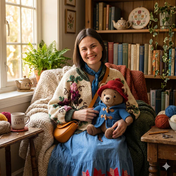 Amigurumi Bear Crochet Pattern | Beginner-Friendly PDF, Duffle Coat, Hat Toy - Golden Wool