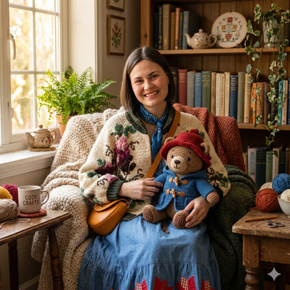 Amigurumi Bear Crochet Pattern | Beginner-Friendly PDF, Duffle Coat, Hat Toy - Golden Wool