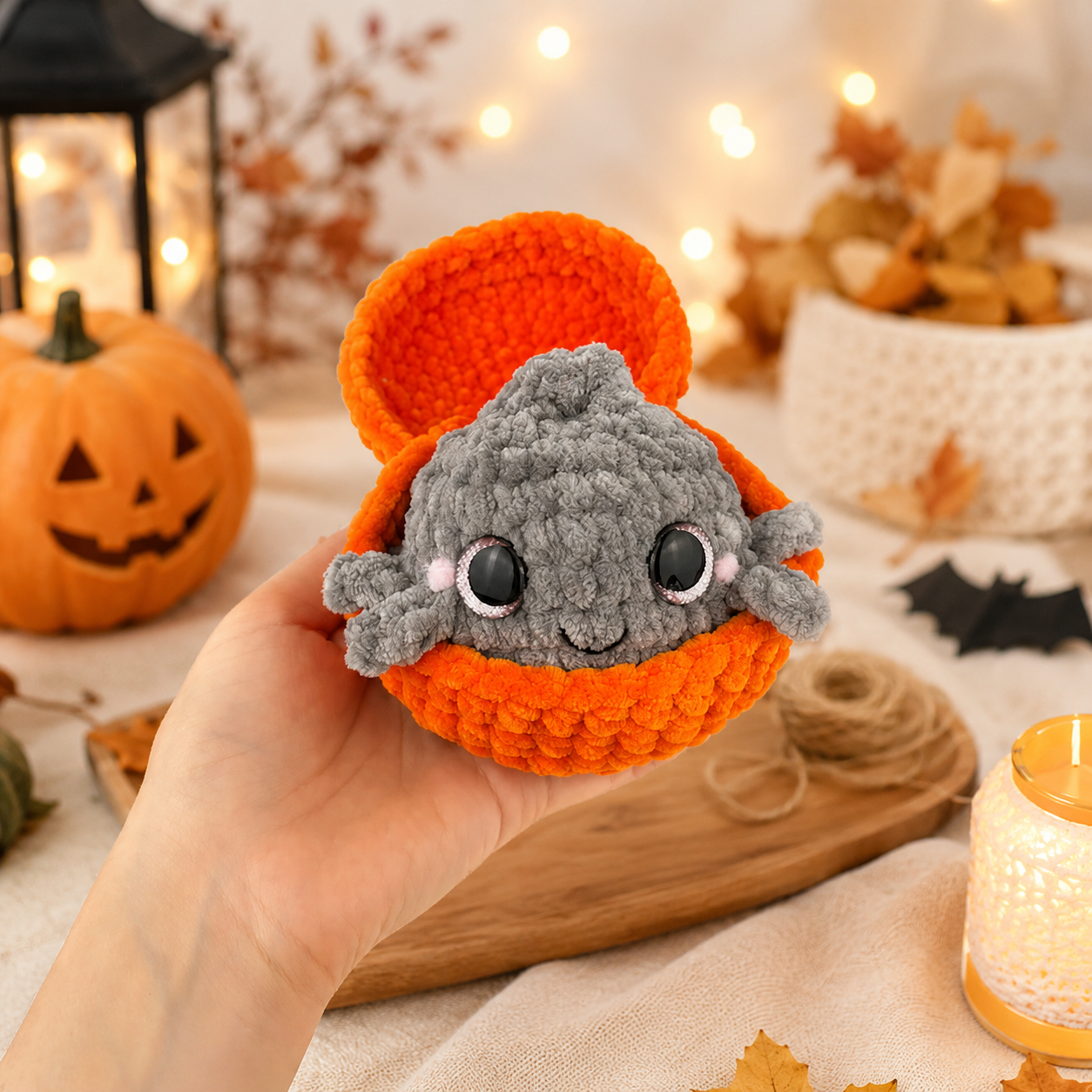 Halloween Dumpling & Steamer Crochet Pattern PDF – Cute Kawaii Amigurumi Plushies | Beginner Digital Download with Step-by-Step Video Tutorial