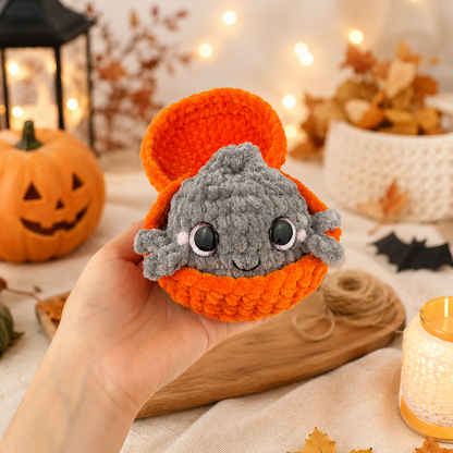Halloween Dumpling & Steamer Crochet Pattern PDF – Cute Kawaii Amigurumi Plushies | Beginner Digital Download with Step-by-Step Video Tutorial