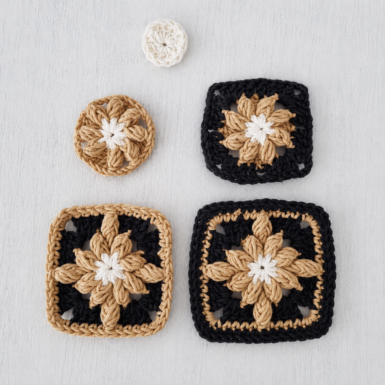 Bobble Granny Square Bucket Hat Crochet Pattern PDF | Beginner-Friendly Floral Bucket Hat | Granny Square Hat Tutorial | Easy Crochet Hat Pattern | Instant Download