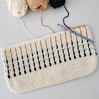 Elvina Crochet Tote Bag Pattern PDF | Beginner-Friendly Shoulder Tote | Elegant Market Bag | Modern Crochet Purse Tutorial | Instant Digital Download