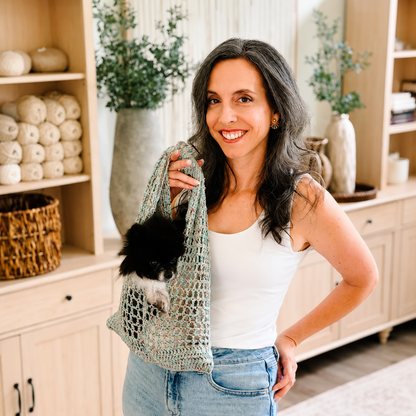 Knotted Mesh Crochet Bag Pattern PDF | Easy Mesh Market Tote | 3 Sizes Crochet Bag Tutorial | Beach Bag | Beginner-Friendly | Instant Digital Download