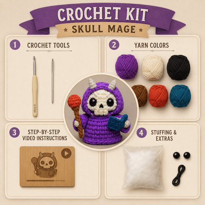 Hollow The Necromancer Crochet Kit - Golden Wool