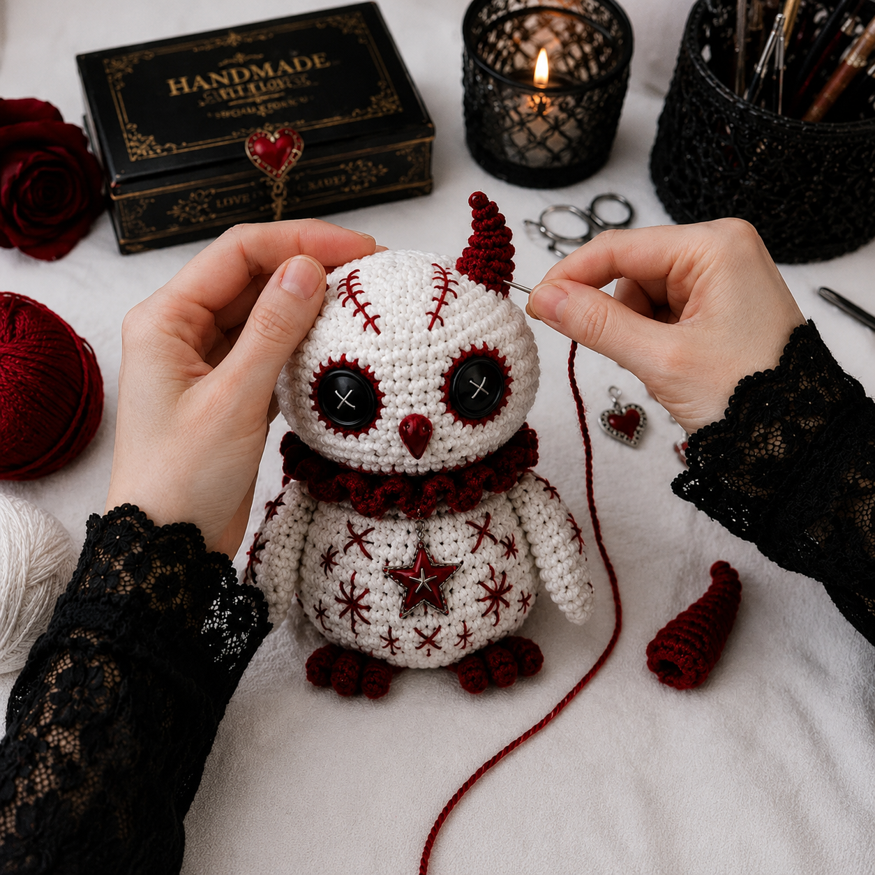 Gothic Crochet Amigurumi Pattern Set – Spooky Plushie & Doll PDF Patterns