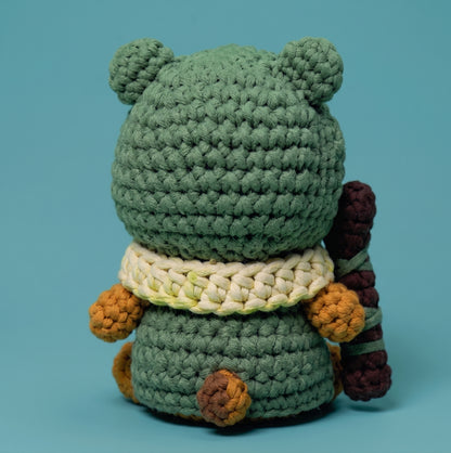 Grun The Druid Bear Crochet Kit - Golden Wool