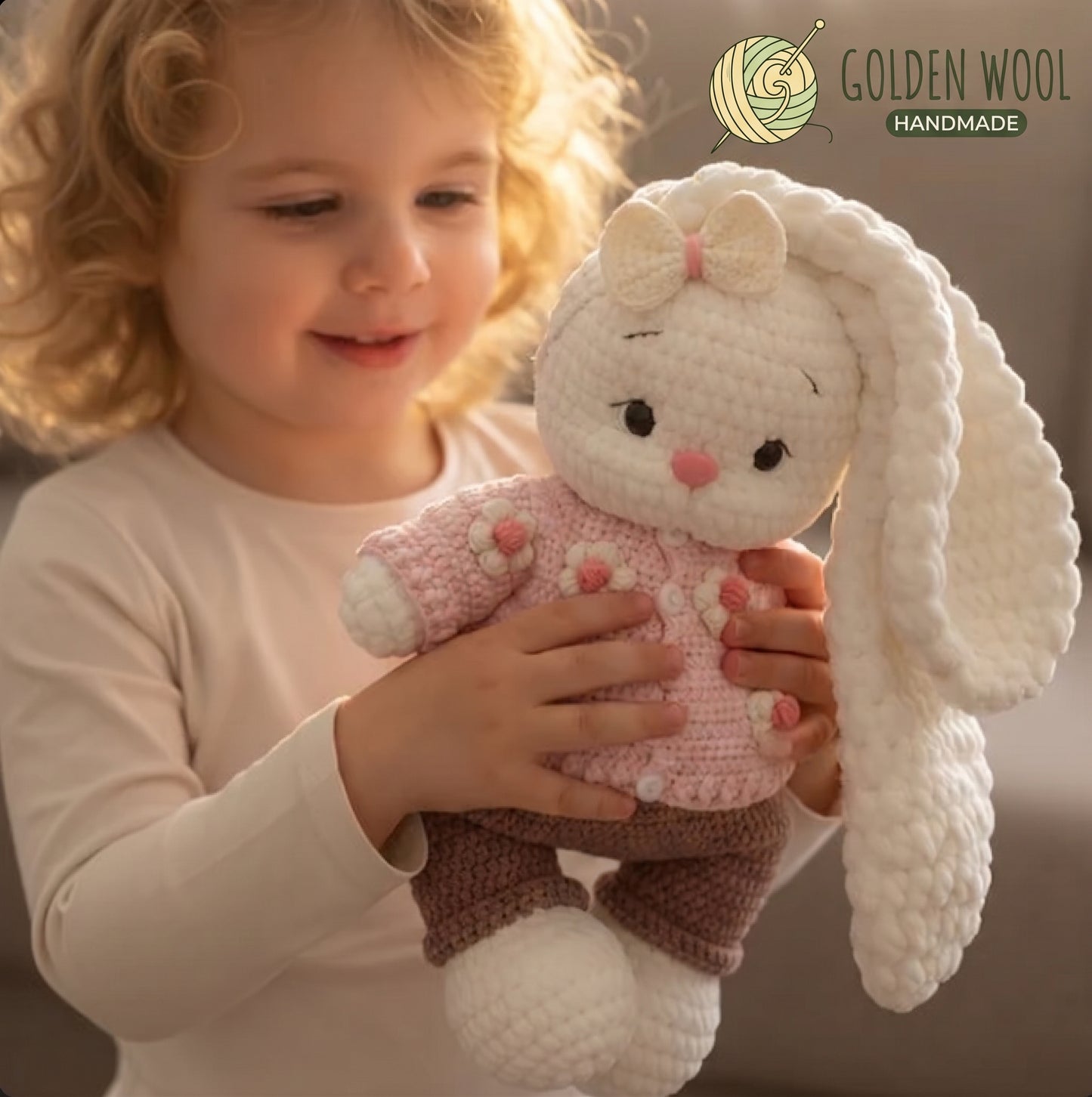 Cherry Bear Duo Crochet Outfit Pattern PDF | 2 Bunny Clothes Patterns - Golden Wool