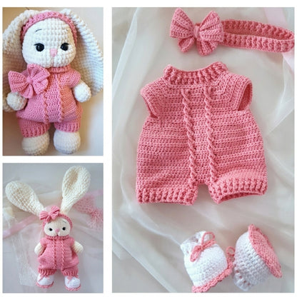 Crochet Overall & Booties Pattern PDF - Golden Wool