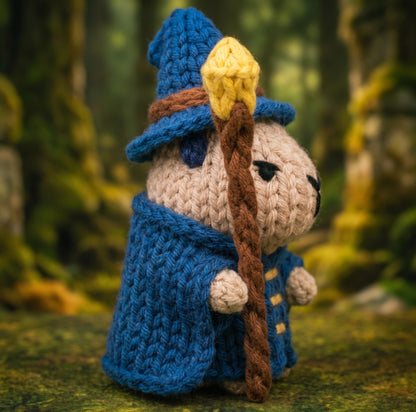 Oberon The Capybara Mage Crochet Kit - Golden Wool