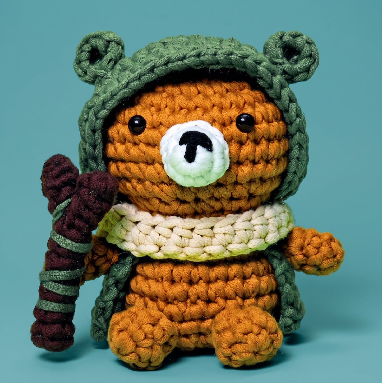 Grun The Druid Bear Crochet Kit - Golden Wool