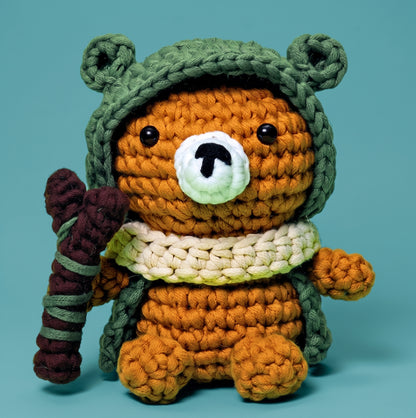 Grun The Druid Bear Crochet Kit - Golden Wool