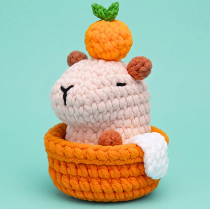 Juju The Capy In-a-Bath Crochet Kit - Golden Wool