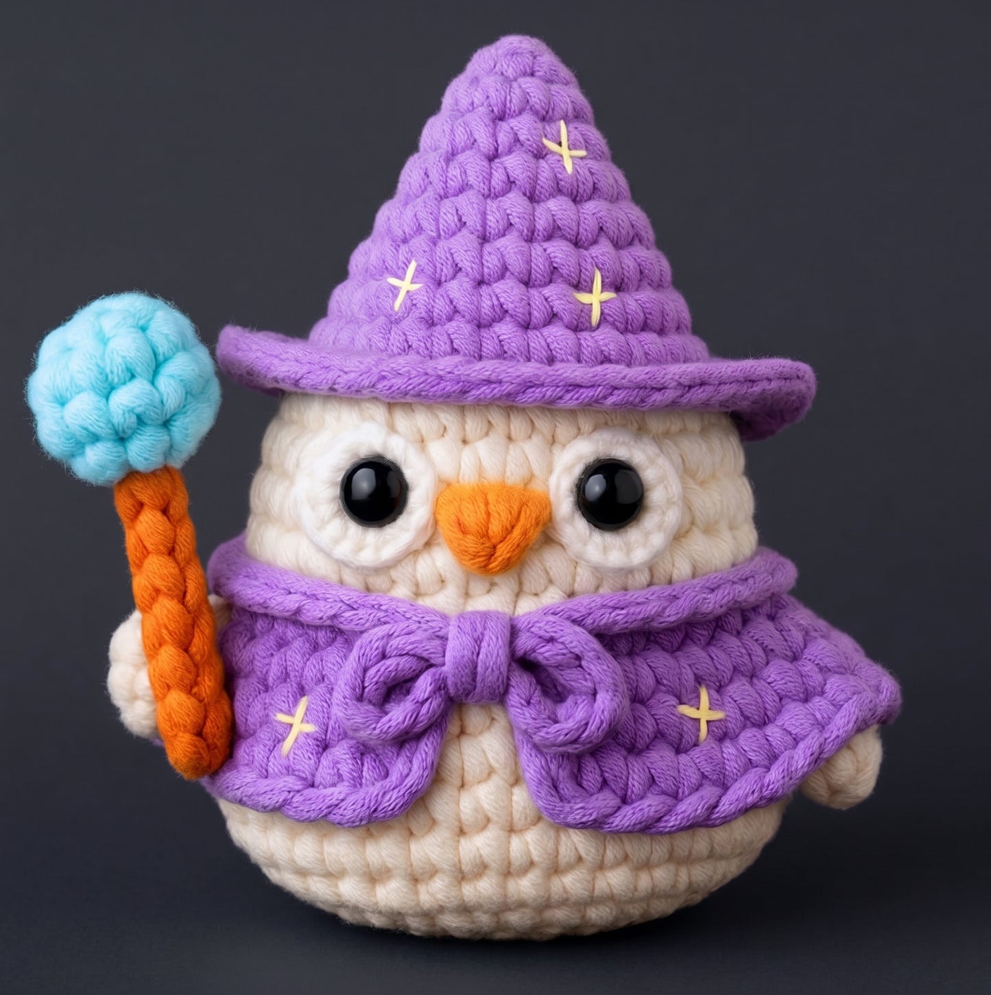 Merlin the Wizard Owl Crochet Kit - Golden Wool