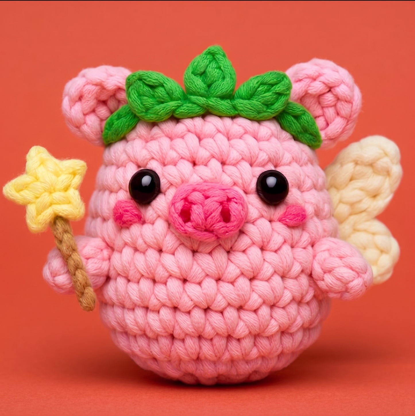 Poppi The Fairy Pig Crochet Kit - Golden Wool