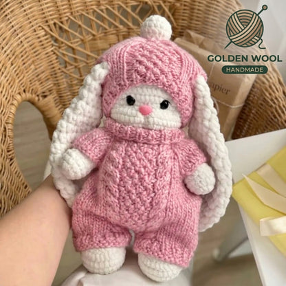 Bear Cozy Outfit Crochet Pattern PDF - Golden Wool