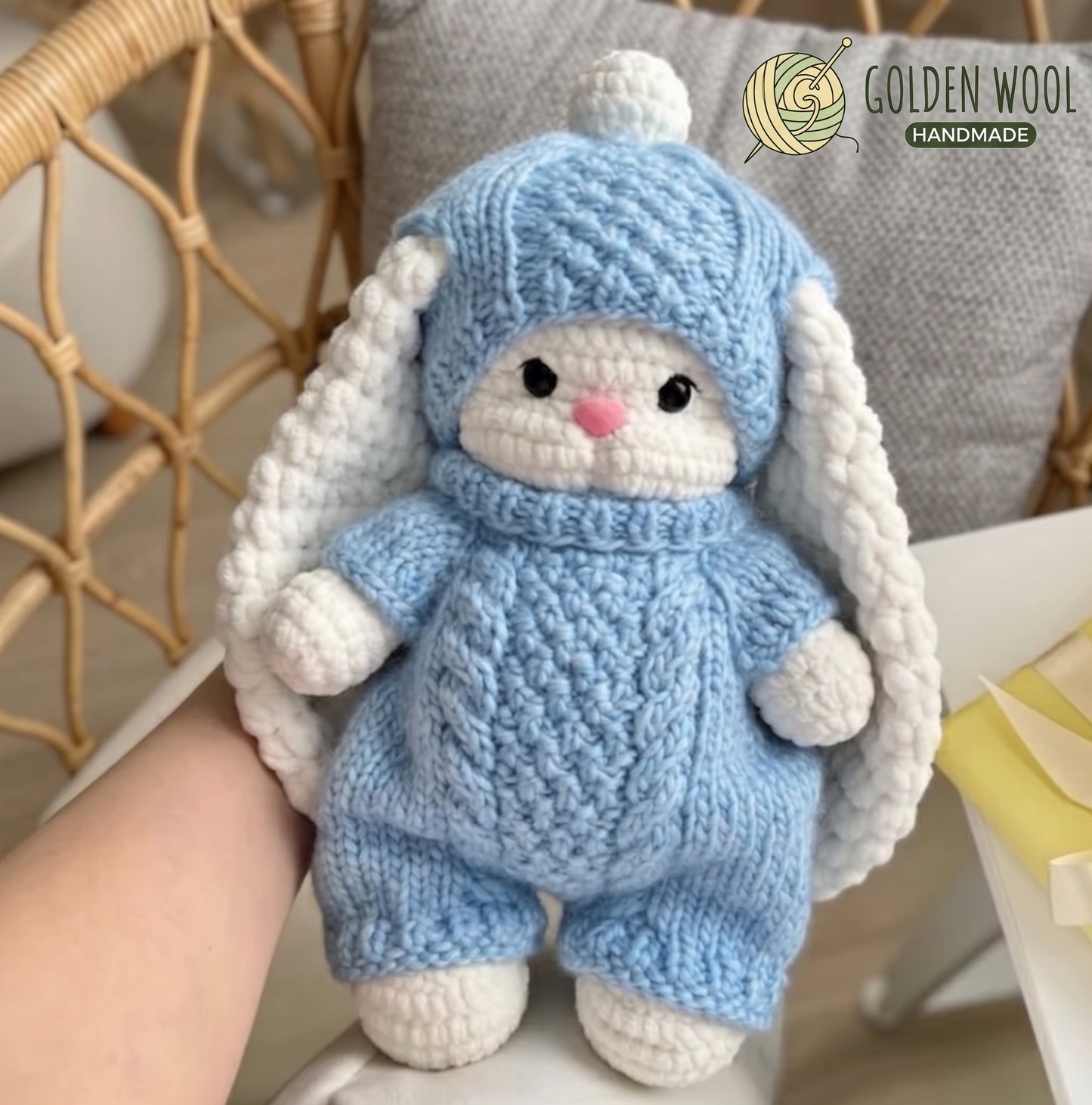 Bear Cozy Outfit Crochet Pattern PDF - Golden Wool