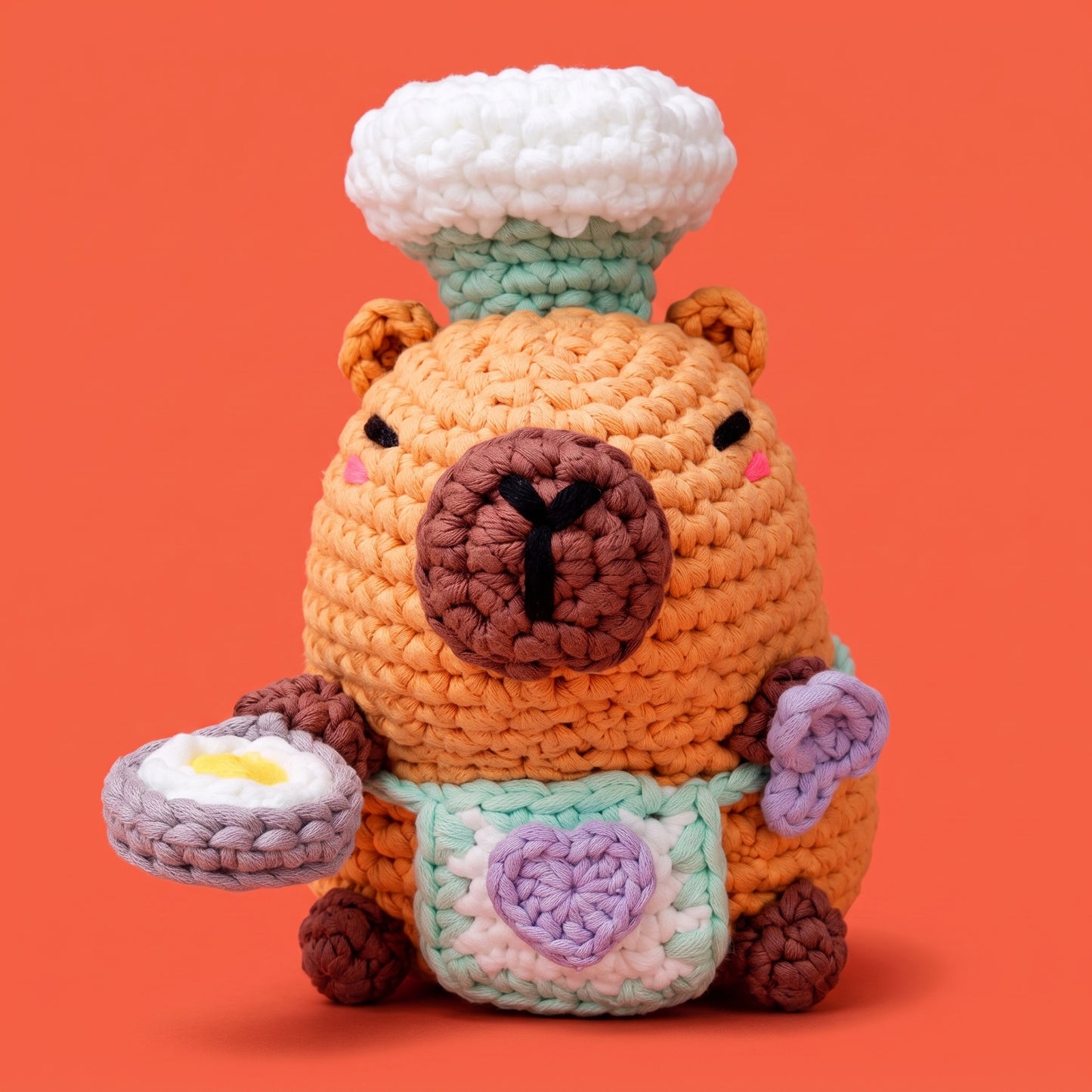 Gus The Chef Capybara Crochet Kit - Golden Wool