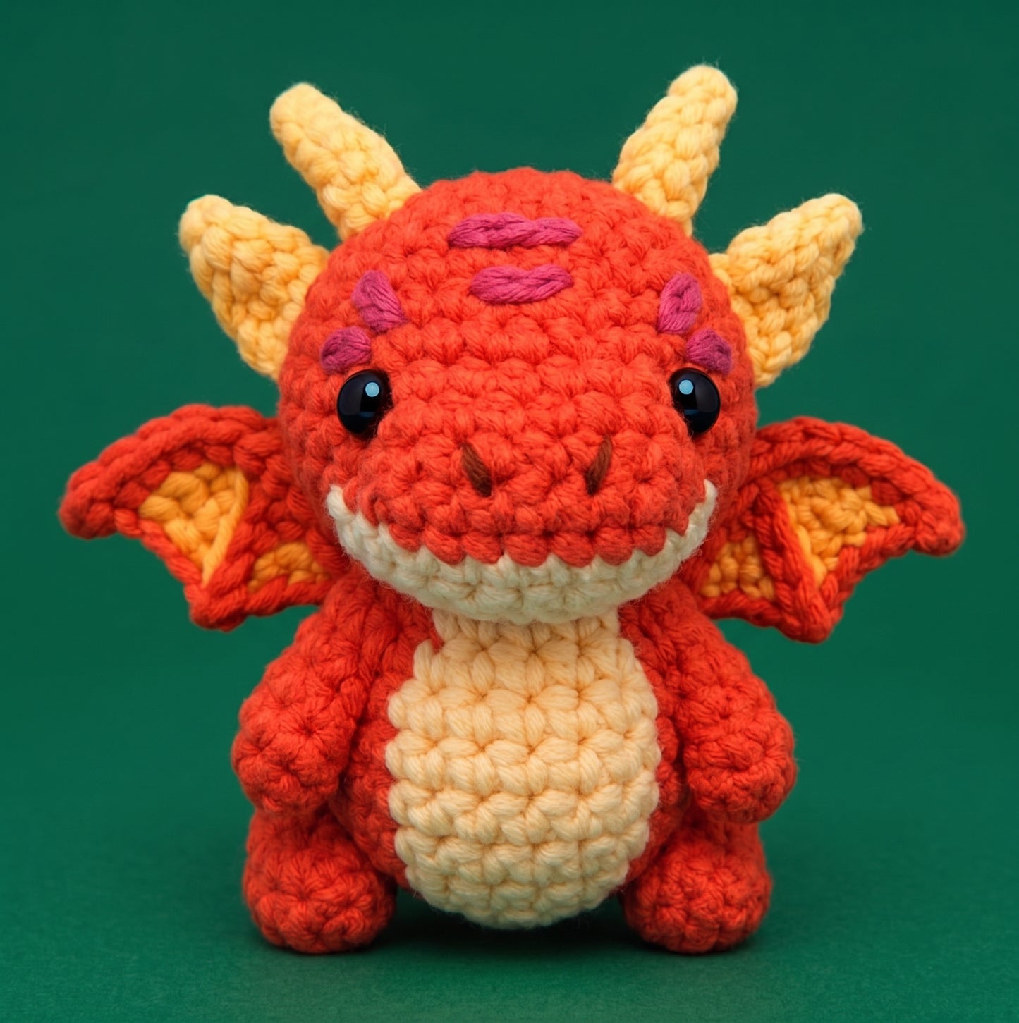 Blazer The Fire Dragon Crochet Kit - Golden Wool