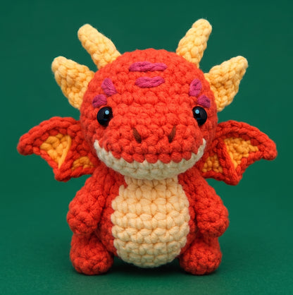 Blazer The Fire Dragon Crochet Kit - Golden Wool