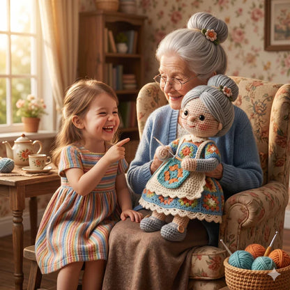 Granny Amigurumi Crochet Pattern – Grandma Doll PDF Tutorial - Golden Wool