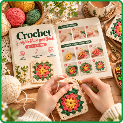 Crochet for Beginners Book, Easy Step-by-Step Crochet Guide
