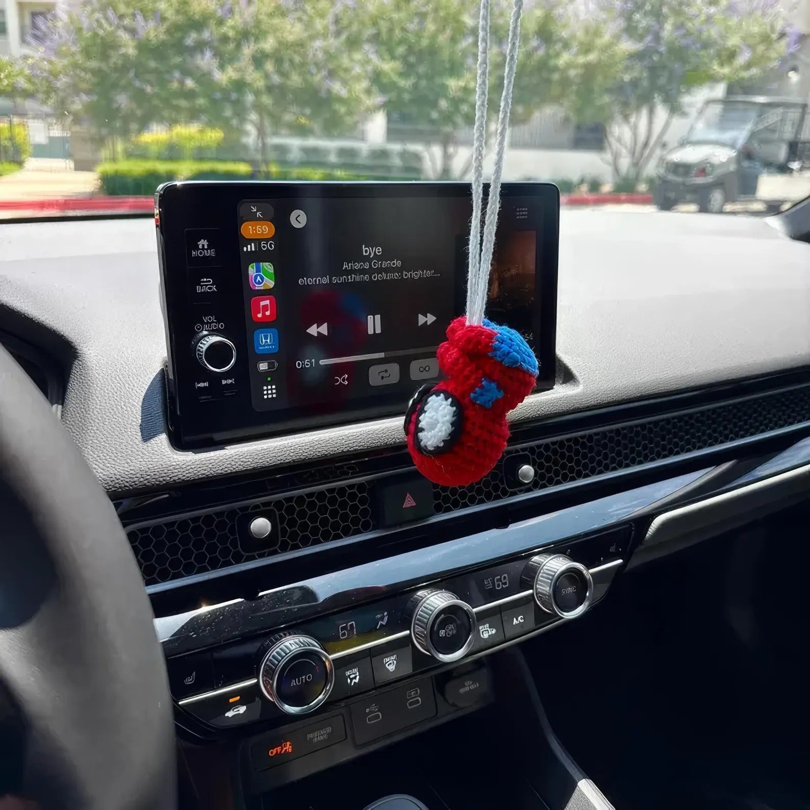 WoolyArtis™ - Handmade Crochet Spider Car Hanging - WoolyArtis