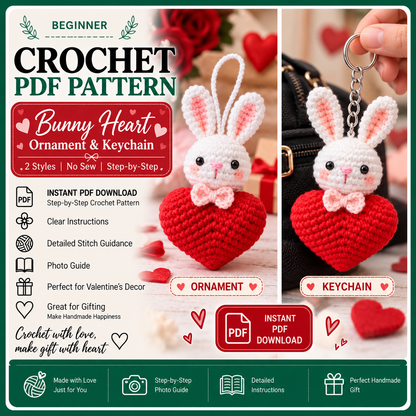 Christmas Puppy Crochet Pattern Bundle PDF, 4 in 1 Dog Amigurumi, Santa Reindeer Gingerbread Snow Puppy, Xmas Ornament Pattern
