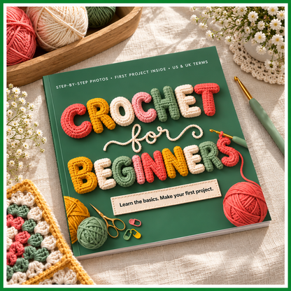Crochet for Beginners Book | Step-by-Step Crochet Guide with Photos | Learn Your First Crochet Project