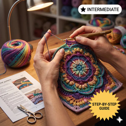 Pattern bundle: Squared UP mandalas - Golden Wool