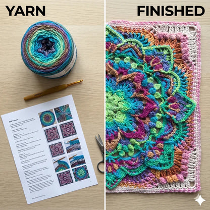 Pattern bundle: Squared UP mandalas - Golden Wool
