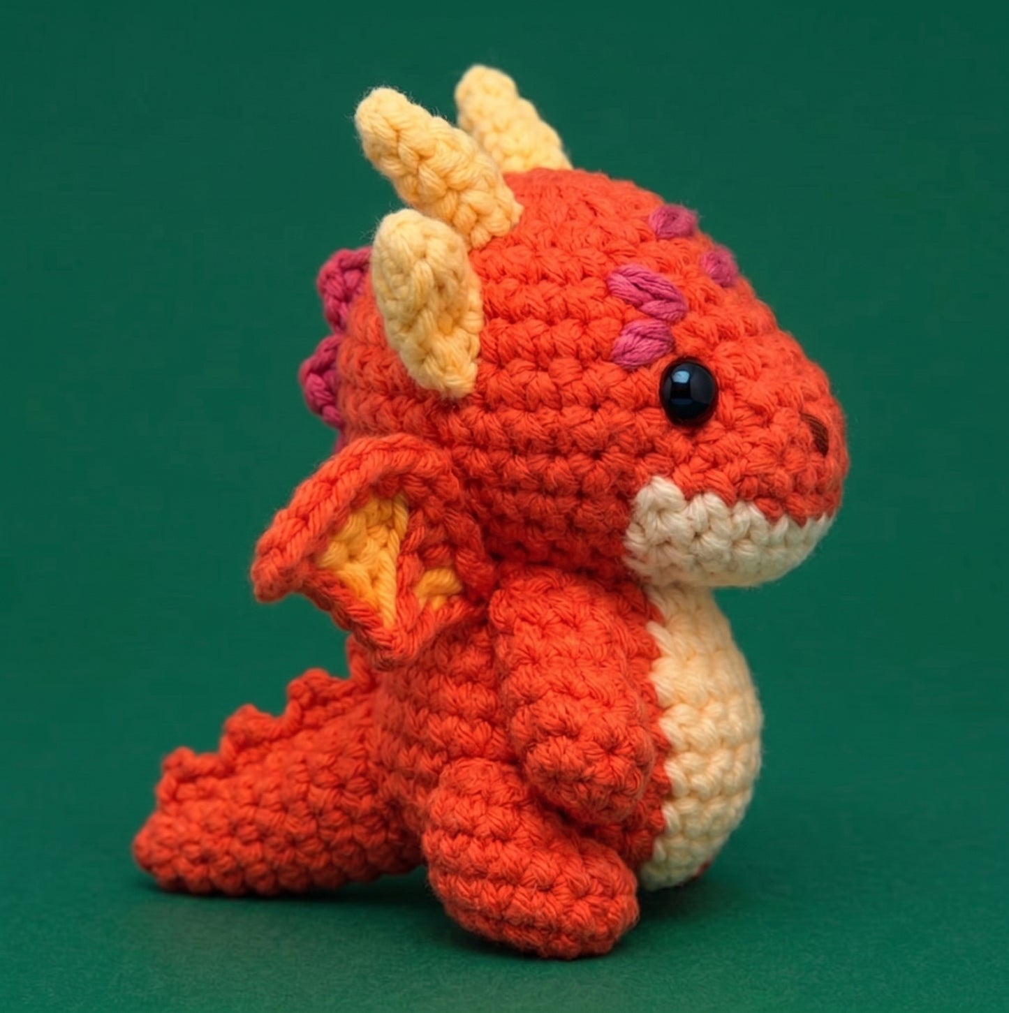 Blazer The Fire Dragon Crochet Kit - Golden Wool