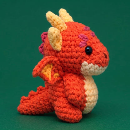 Blazer The Fire Dragon Crochet Kit - Golden Wool