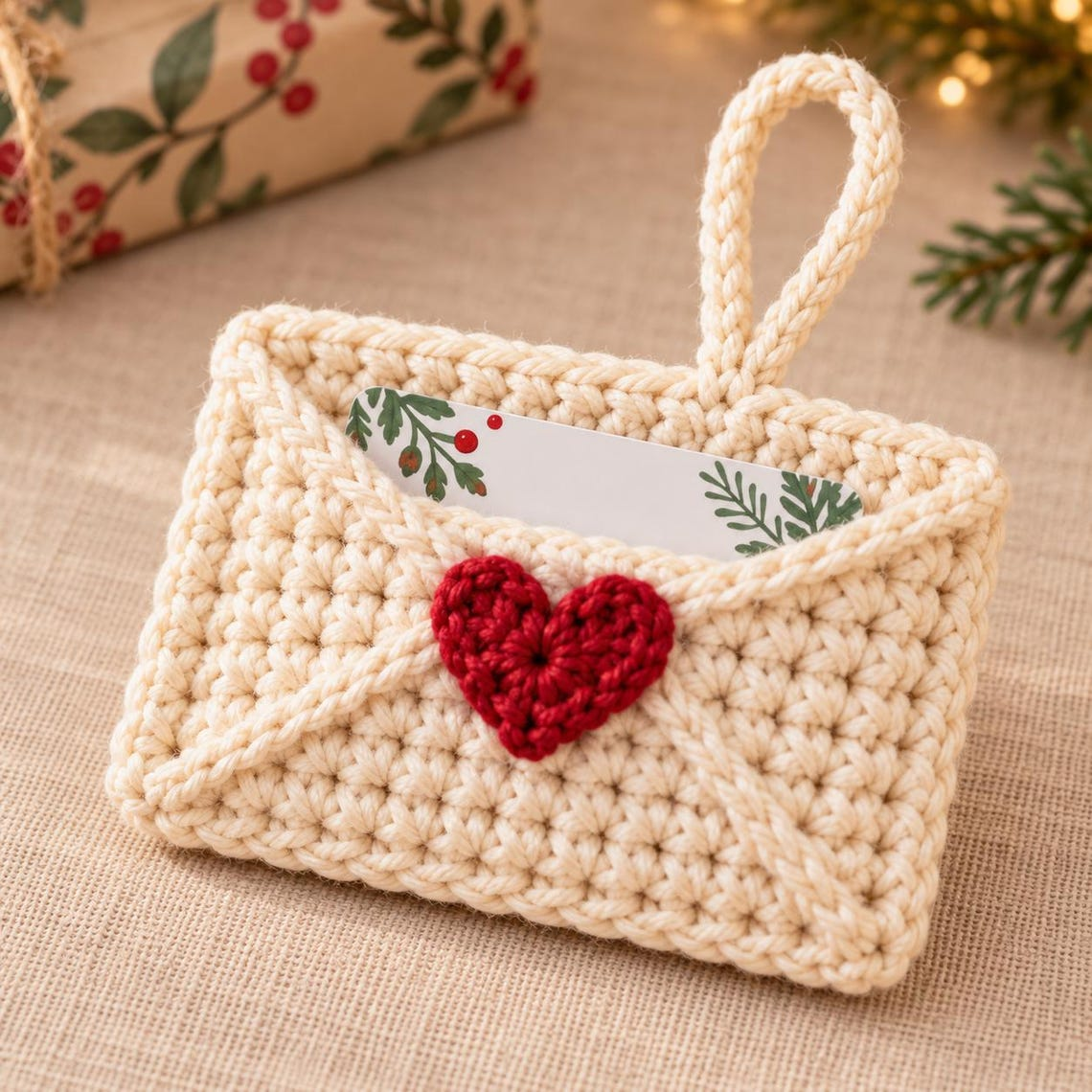 Crochet Gift Card Holder Pattern PDF, Christmas Gift Card Holder Crochet Pattern, 3 Festive PDF Designs