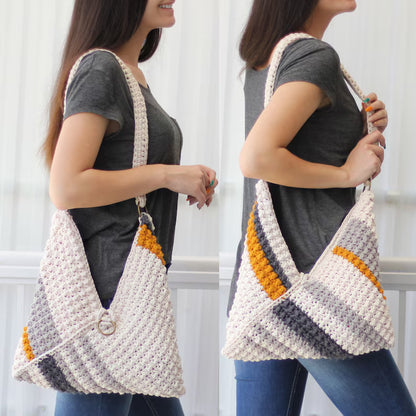 VEGAS Crochet Handbag Pattern PDF | Folded Boho Tote Bag Tutorial | Beginner-Friendly Crochet Purse | Market & Beach Bag | Instant Digital Download