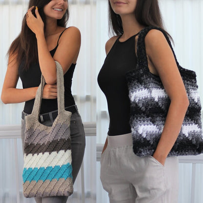 PARIS Urban Handbag Crochet Pattern PDF | Modern Tote Bag Tutorial | Beginner-Friendly Crochet Purse | Boho Market Bag | Instant Digital Download