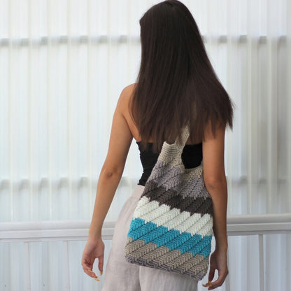 PARIS Urban Handbag Crochet Pattern PDF | Modern Tote Bag Tutorial | Beginner-Friendly Crochet Purse | Boho Market Bag | Instant Digital Download