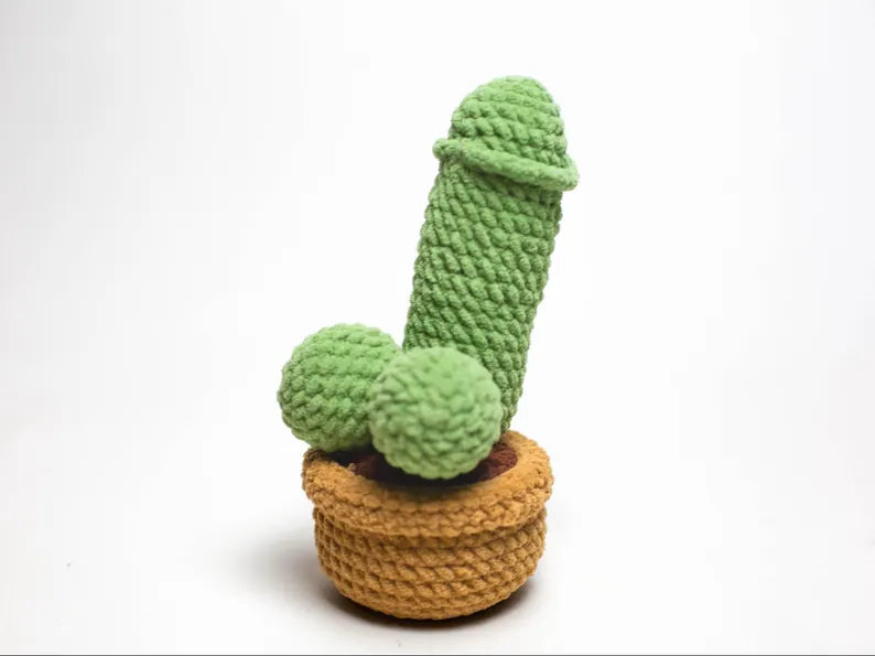 Cactus Penis Crochet Pattern PDF | Funny Cactus Amigurumi Pattern | Adult Gag Gift Crochet | Novelty Plush Pattern | Beginner Friendly Digital Download