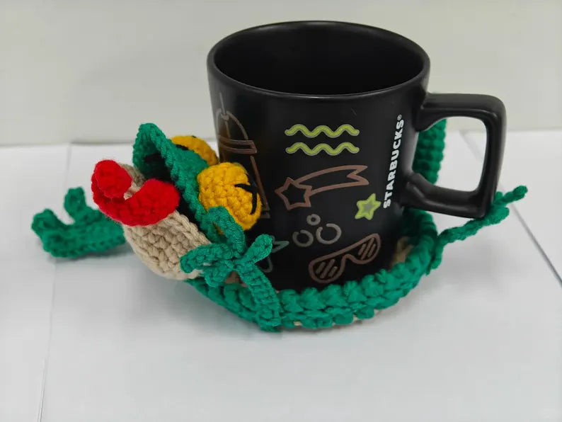 5-in-1 Funny Animal Coasters Crochet Pattern PDF | Squirrel, Frog, Duck, Swan & Donkey | Stress-Relief Crochet | Instant Download