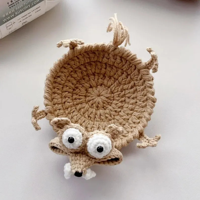 5-in-1 Funny Animal Coasters Crochet Pattern PDF | Squirrel, Frog, Duck, Swan & Donkey | Stress-Relief Crochet | Instant Download