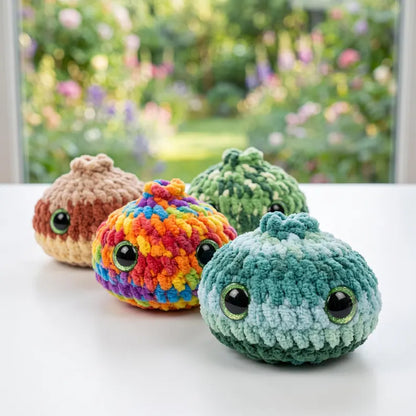 Dumpling & Steamer Crochet Pattern PDF – Cute No-Sew Amigurumi Plush | Beginner Digital Download with Step-by-Step Video Tutorial
