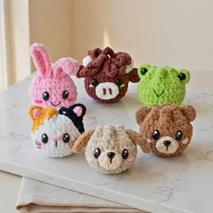 7-in-1  Dumplings & Steamer Crochet Pattern PDF – 7 Cute No-Sew Animal Dumplings | Beginner Digital Download with Step-by-Step Video Tutorial