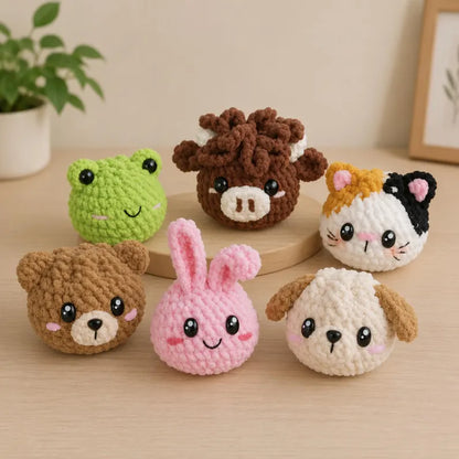 7-in-1  Dumplings & Steamer Crochet Pattern PDF – 7 Cute No-Sew Animal Dumplings | Beginner Digital Download with Step-by-Step Video Tutorial